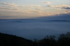 panorama dal Monte Conero con nebbia panorama dal Monte Conero con nebbia