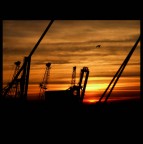 Alba a porto di Casablanca