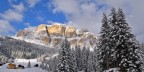 Prima neve sul gruppo del sella.....