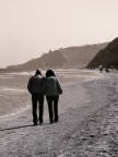 walking on the seaside