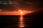 Tramonto rosso. Tramonto rosso.