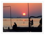 Pescatore al tramonto Pescatore al tramonto