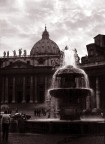 la cupola vista dalla fontana