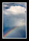 Clouds and rainbow