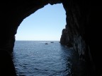 Interno di una grotta alle isole Eolie - Agosto 2005