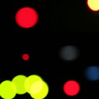 my house lights in the night