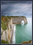 Etretat, la Manneport. Normandia, Francia.