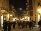 La luna di ieri (25/11) vista da una via del centro di Civitanova Marche.