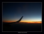 Airplane sunset and moon Airplane sunset and moon