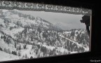 outside the window outside the window