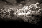 Night river mirrors Night river mirrors
