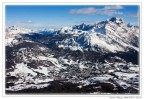 Cortina d'Ampezzo vista da 2500mt. Cortina d'Ampezzo vista da 2500mt.