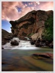 Attrezzatura: Eos 400D, Tokina ATX-Pro 12-24 f4, filtro B+W 110 neutro da 10 stop, Lee 0.9 (3 stop) filtro graduato neutro, treppiede. 1 minuto f/11

Il torrente Savara sorge dal Pian del Nivolet, nel cuore del Parco Nazionale del Gran Paradiso, e scorre lungo la Valsavarenche fino alla Dora. Ho scattato questa foto quando il sole era appena scomparso dietro le rocce in alto, circa una mezzora prima del tramonto.

Grazie in anticipo se vorrete commentare.
Paolo