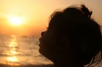 Mia figlia al tramonto Mia figlia al tramonto