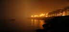 Scogliera del lungomare di Manfredonia sfumata da una fittissima e suggestiva nebbia...
