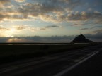tramonto a Mont Saint Michel