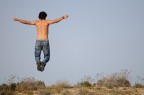 wild man jumping wild man jumping