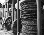antiche presse in frantoio