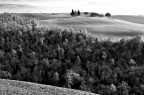 Val d'Orcia in b&amp;n