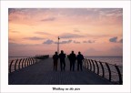 Walking on the pier Walking on the pier