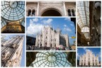 Cartoline da Milano, piazza Duomo. Cartoline da Milano, piazza Duomo.