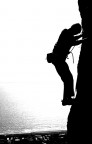 Climbing silhouette Climbing silhouette