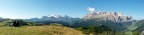 Panoramica del gruppo del Sella e della Marmolada