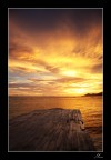 tramonto sul pontile tramonto sul pontile
