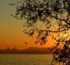 ciminiera al tramonto ciminiera al tramonto