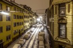 Dalla finestra del 2� piano dello stabile in Malzstra�e, S�dstadt (Wuppertal, NRW, Germania) dove io disperatamente risiedo.

1am, dopo un altra dannata nevicata.