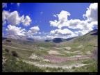 Vista di Castelluccio di norcia da Pian Perduto