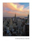 on the top of the rock on the top of the rock