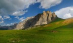 Il Gruppo del Sella visto dal passo omonimo