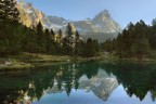 Lago blu: Cervino Lago blu: Cervino