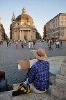 Artista in Piazza del popolo - Roma