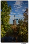 Mulino incorniciato a Kinderdijk Mulino incorniciato a Kinderdijk