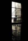 at the window at the window