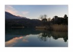 Castel Toblino con Monte Cornetto Castel Toblino con Monte Cornetto