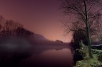 Brivio, scatto notturno sull'Adda