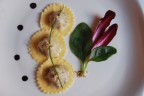 Ravioli al radicchio con riduzione al vino raboso Ravioli al radicchio con riduzione al vino raboso