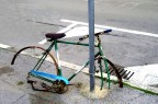 la bici , il palo e il lucchetto...