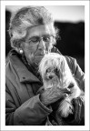donna con cane donna con cane