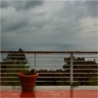 Vista con vaso