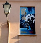 Omaggio a Federico Fellini, fotografato su una parete e Rimini con una Samsung NX 10