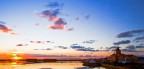 Saline e Mulino Ettore e Infersa: Panoramica al tramonto Saline e Mulino Ettore e Infersa: Panoramica al tramonto
