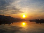 Tramonto sul Po Tramonto sul Po