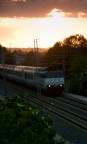 Treno al tramonto Treno al tramonto