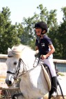 Mio nipote ad una lezione di equitazione... la 15� per essere precisi :-)