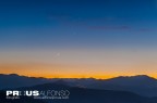Sunset with Moon and Venus Sunset with Moon and Venus