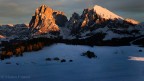 Prima neve Sassolungo Prima neve Sassolungo